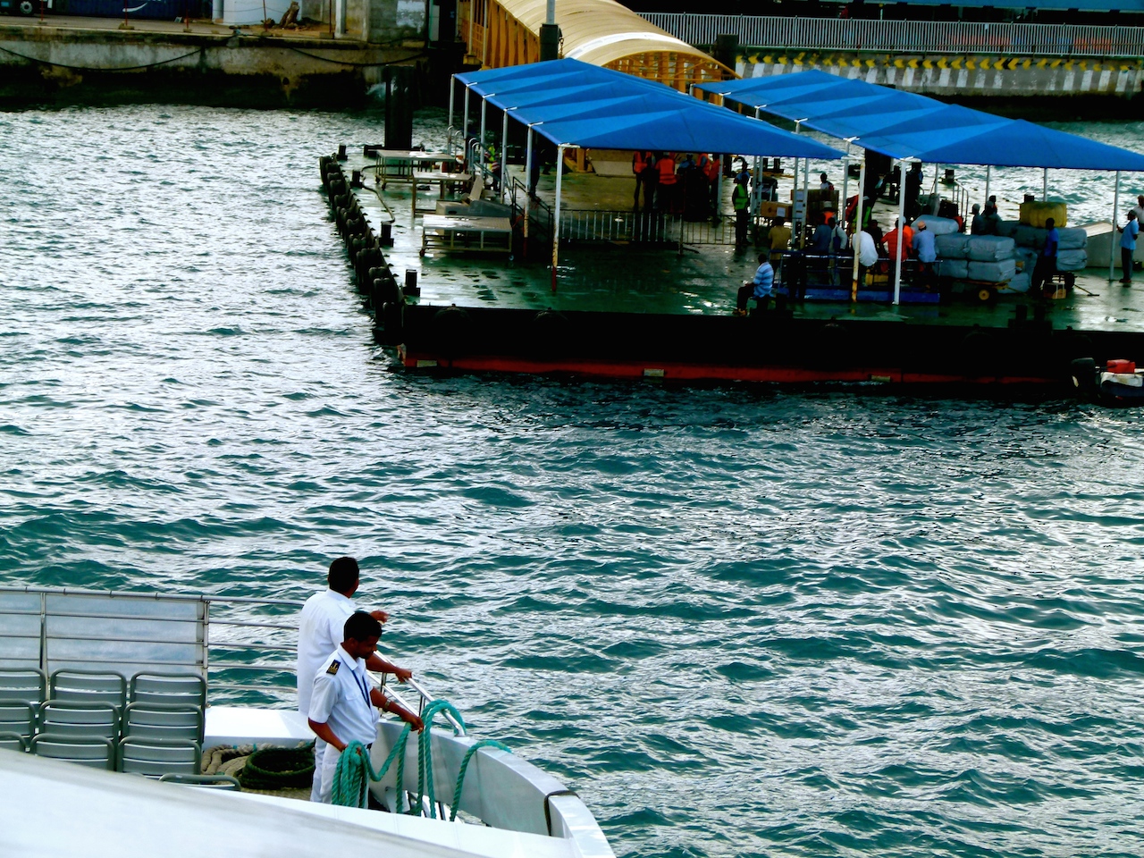 Zanzibar ferry arrival