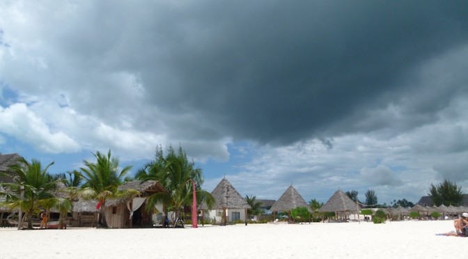 A long beach walk in North Zanzibar